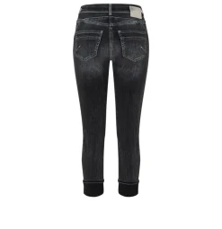 MAC JEANS Rich Slim Five- Pocket- Style umgeschlagener Saum grau S23 0389L576690