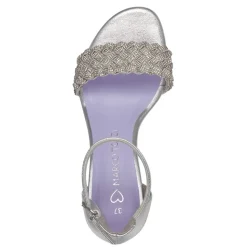 Marco Tozzi Damen Sandalette silber S14 2-28399-42
