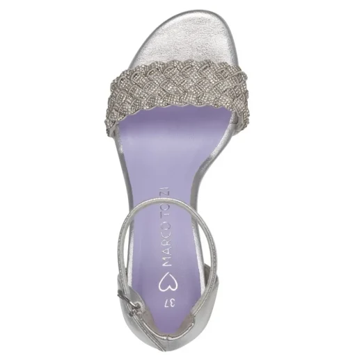 Marco Tozzi Damen Sandalette silber S14 2-28399-42