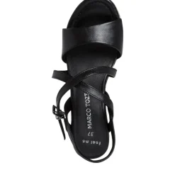 MARCO TOZZI Damen Sandalette Wedges Keilabsatz schwarz S12  2-2-28371-28