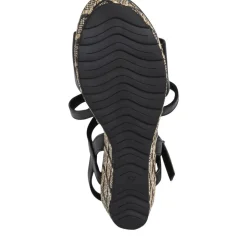 MARCO TOZZI Damen Sandalette Wedges Keilabsatz schwarz S12  2-2-28371-28