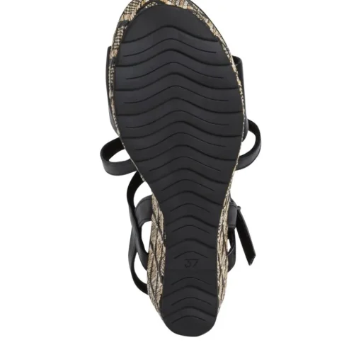 MARCO TOZZI Damen Sandalette Wedges Keilabsatz schwarz S12  2-2-28371-28