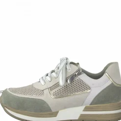 Marco Tozzi Sneaker weiß grün Reißverschluss 2-2-23732-28