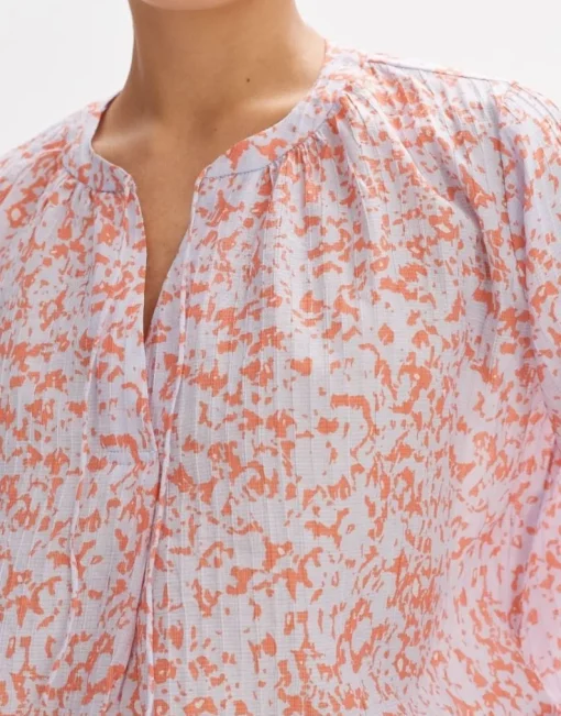 OPUS Bluse FAISY DAYLIGHT Loose aus Viskose Mix llila S14 10163312061242