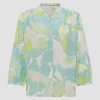 OPUS Bluse FAOMI NATURE Loose aus BCI Cotton grün S14 10163812160254