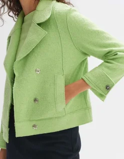 Opus Kurzjacke Humini raw in grün S23 1020250884100
