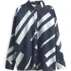 OPUS leichte Hemdbluse FENLO STRIPE blau S15 10157212974100