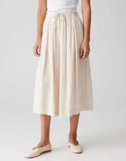 OPUS Midirock RONNA in luftig leichter A-Linie Creme S15 10400113071316