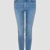 OPUS Skinny Jeans Elma ocean blue schmales Bein 5- Pocket- Design blau S13 2162011083100