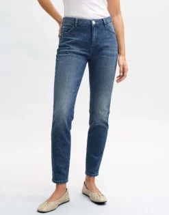 OPUS Slim Jeans EVITA Mid Rise BCI Cotton Mix blau S14  2331612075248