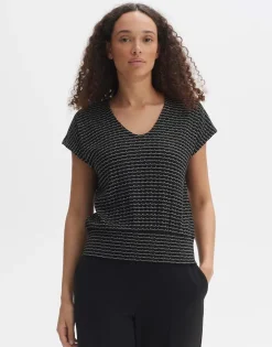 OPUS V-Shirt SIMURALI Regular in Strick Optik S24 10194811542100
