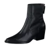 Paul Green Damen Stiefelette Leder Reißverschluss SCHWARZ SUPER SOFT 8075-006