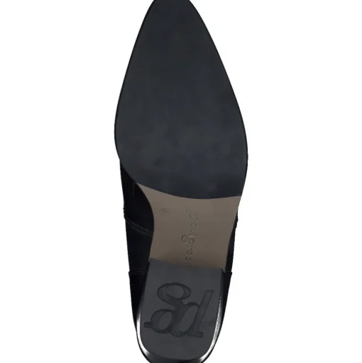 Paul Green Damen Stiefelette Leder Reißverschluss SCHWARZ SUPER SOFT 8075-006