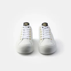 Paul Green Super Soft Pauls Sneaker Leder Logoapplikation Ziernähte weiß S14 5320-085
