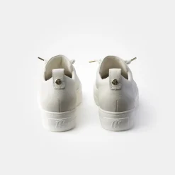 Paul Green Super Soft Pauls Sneaker Leder goldfarbene Nietenapplikation „PG“ beige S14 5017-065