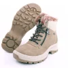 PETER ERIKSON Damen Boot Super-Softrand Schnürung und Reißverschluss in CAMEL mit Warmfutter 3315-Y24001 TEX