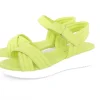 PETER ERIKSON Damen Sandale Comfort- Fußbett Leder blau, grün, weiß S13  231511