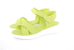 PETER ERIKSON Damen Sandale Comfort- Fußbett Leder blau, grün, weiß S13  231511