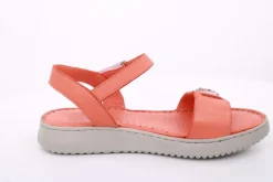 PETER ERIKSON Damen Sandale Leder Comfort-Fußbett orange S14 241604