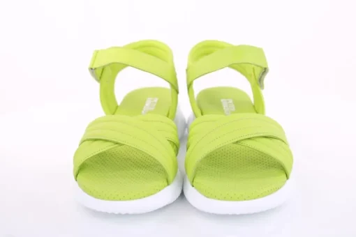 PETER ERIKSON Damen Sandale Comfort- Fußbett Leder blau, grün, weiß S13  231511