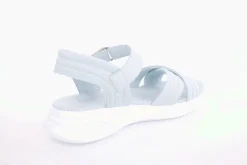 PETER ERIKSON Damen Sandale Comfort- Fußbett Leder blau, grün, weiß S13  231511