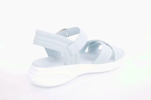 PETER ERIKSON Damen Sandale Comfort- Fußbett Leder blau, grün, weiß S13  231511
