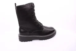 PETER ERIKSON Damen Schnürstiefel Schnürung und Reißverschluss in SCHWARZ mit Warmfutter 18650-Y22002