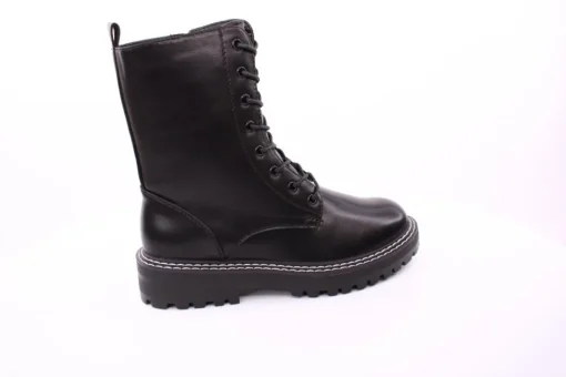 PETER ERIKSON Damen Schnürstiefel Schnürung und Reißverschluss in SCHWARZ mit Warmfutter 18650-Y22002