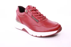 PETER ERIKSON Damen Sneaker in ROT Schnürung und Reißverschluss 3307-C23001