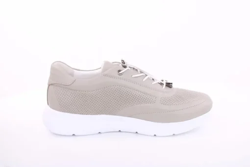 PETER ERIKSON Damen Sneaker Leder Wechsel- Fußbett gelb, grau S13 231508