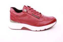 PETER ERIKSON Damen Sneaker in ROT Schnürung und Reißverschluss 3307-C23001