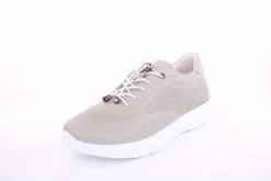 PETER ERIKSON Damen Sneaker Leder Wechsel- Fußbett gelb, grau S13 231508