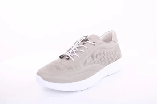 PETER ERIKSON Damen Sneaker Leder Wechsel- Fußbett gelb, grau S13 231508