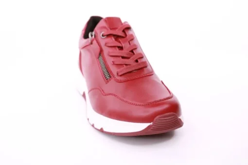 PETER ERIKSON Damen Sneaker in ROT Schnürung und Reißverschluss 3307-C23001