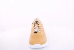 PETER ERIKSON Damen Sneaker Leder Wechsel- Fußbett gelb, grau S13 231508