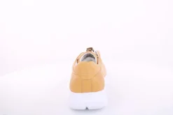 PETER ERIKSON Damen Sneaker Leder Wechsel- Fußbett gelb, grau S13 231508