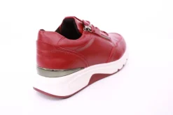 PETER ERIKSON Damen Sneaker in ROT Schnürung und Reißverschluss 3307-C23001