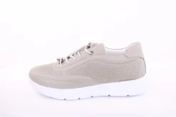 PETER ERIKSON Damen Sneaker Leder Wechsel- Fußbett gelb, grau S13 231508