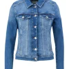 QS designed by  Jeansjacke aus Baumwollstretch blau S23  2132801