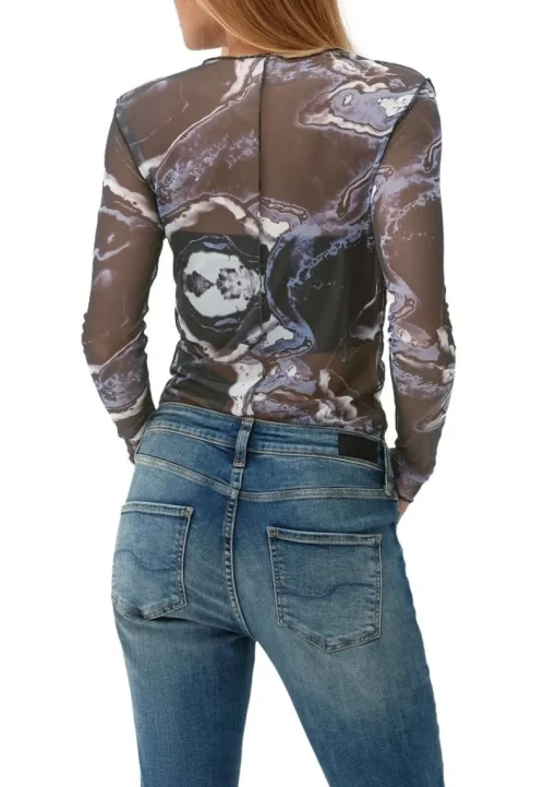 QS designed by Semitransparentes Shirt lila S13  2127440