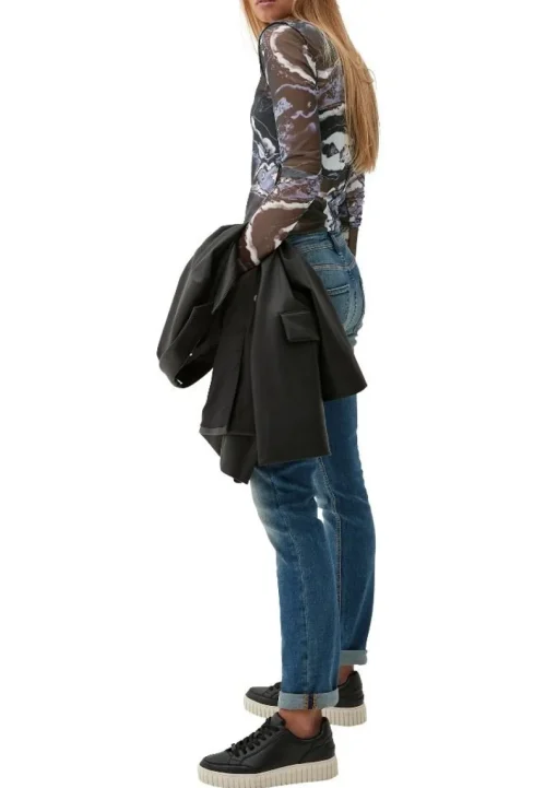 QS designed by Semitransparentes Shirt lila S13  2127440