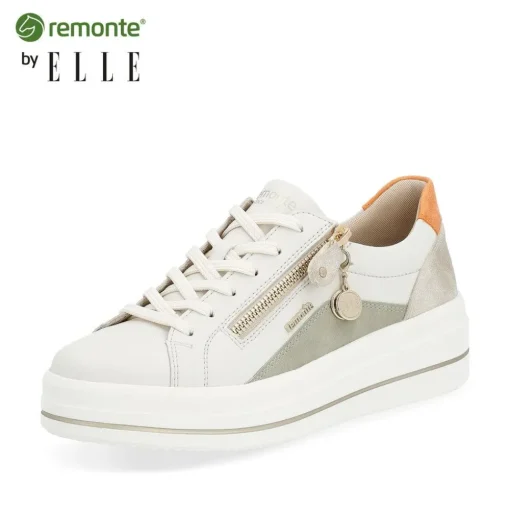 Remonte by ELLE Sneaker Leder creme glitzer S14  D1C01-81
