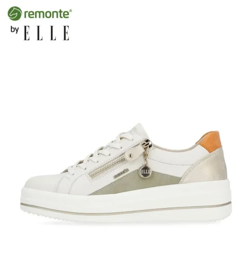 Remonte by ELLE Sneaker Leder creme glitzer S14  D1C01-81