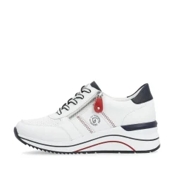 Remonte Sneaker Leder Wechselfußbett weiß S14 D0T04-81