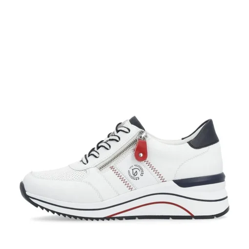 Remonte Sneaker Leder Wechselfußbett weiß S14 D0T04-81