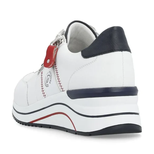 Remonte Sneaker Leder Wechselfußbett weiß S14 D0T04-81