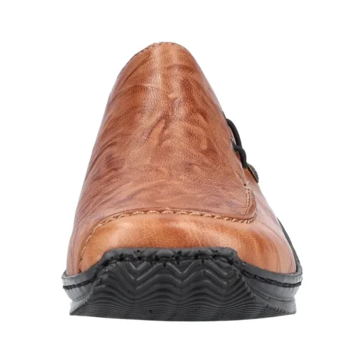 Rieker Antistress Damen Slipper Schlupfschuh Leder braun S22 L1750-22