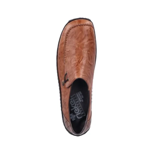 Rieker Antistress Damen Slipper Schlupfschuh Leder braun S22 L1750-22