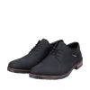 Rieker Antistress Herren Schnürschuh klassisch strukturiertes Obermaterial schwarz S22 14614-00