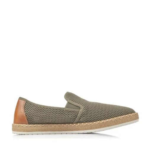 Rieker Antistress Herren Slipper Textil grün S13 B5276-54